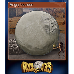 Angry boulder (Trading Card)