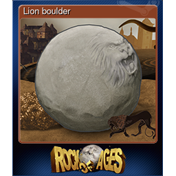 Lion boulder
