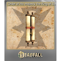 Order of his majesty the King of Spain (Foil)
