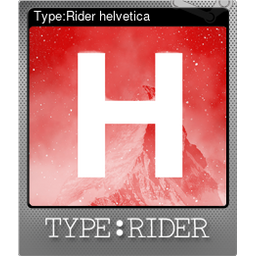 Type:Rider helvetica (Foil)