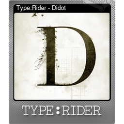 Type:Rider - Didot (Foil)
