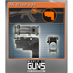 AK 47 rear sight (Foil)