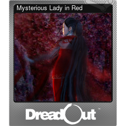 Mysterious Lady in Red (Foil Trading Card)