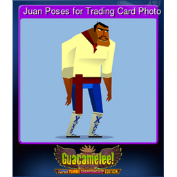 Juan Poses for Trading Card Photo