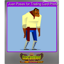 Juan Poses for Trading Card Photo (Foil)