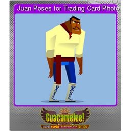 Juan Poses for Trading Card Photo (Foil)