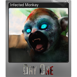 Infected Monkey (Foil Trading Card)