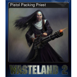 Pistol Packing Priest (Trading Card)