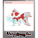 Fish list (Foil)
