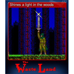 Shines a light in the woods