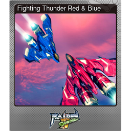 Fighting Thunder Red & Blue (Foil Trading Card)