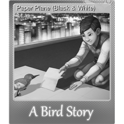 Paper Plane (Black & White) (Foil)