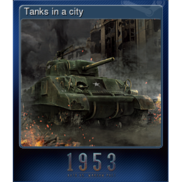 Tanks in a city