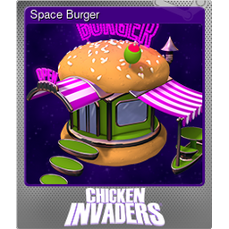 Space Burger (Foil Trading Card)