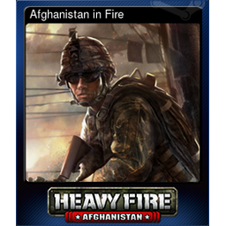 Afghanistan in Fire (Trading Card)