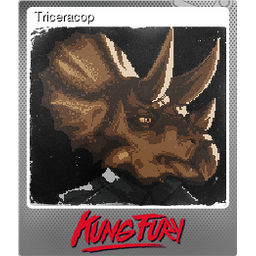 Triceracop (Foil Trading Card)