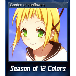 Garden of sunflowers (Trading Card)
