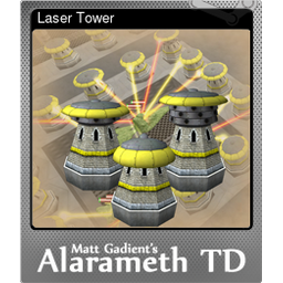 Laser Tower (Foil Trading Card)