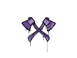 Primary image of skin Sealed Graffiti | X-Axes (Monster Purple)