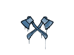 Sealed Graffiti | X-Axes (Monarch Blue)