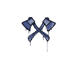 Primary image of skin Sealed Graffiti | X-Axes (SWAT Blue)