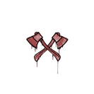 Sealed Graffiti | X-Axes (Blood Red)