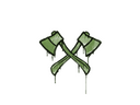 Sealed Graffiti | X-Axes (Battle Green)