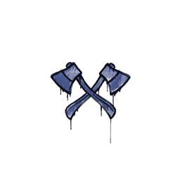 Sealed Graffiti | X-Axes (SWAT Blue)