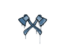 Sealed Graffiti | X-Axes (Monarch Blue)