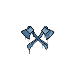 Sealed Graffiti | X-Axes (Monarch Blue)