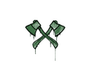 Sealed Graffiti | X-Axes (Jungle Green)