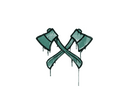 Sealed Graffiti | X-Axes (Frog Green)