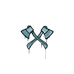 Sealed Graffiti | X-Axes (Wire Blue)