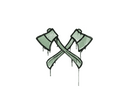 Sealed Graffiti | X-Axes (Cash Green)