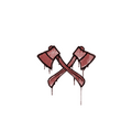 Sealed Graffiti | X-Axes (Blood Red)