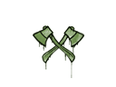 Sealed Graffiti | X-Axes (Battle Green)