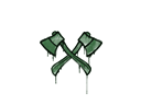 Graffiti | X-Axes (Battle Green)