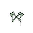 Sealed Graffiti | X-Axes (Cash Green)
