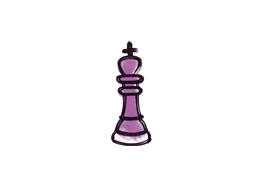 Grafiti precintado | Rey del ajedrez (rosa bazuca)