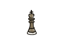Grafiti precintado | Rey del ajedrez (marrón tierra)