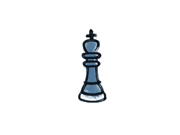 Versiegeltes Graffiti | Chess King (Monarchblau)
