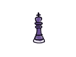 Zalakowane graffiti | Król szachowy (potworna purpura)