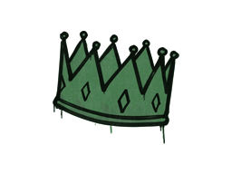 封装的涂鸦 | 王冠 (深绿)