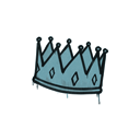 Sealed Graffiti | King Me (Wire Blue)