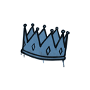 Sealed Graffiti | King Me (Monarch Blue)