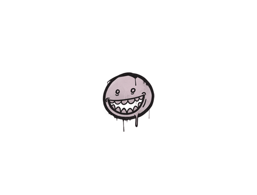 Versiegeltes Graffito | Mr. Teeth (Kampfschweinpink)