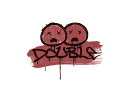 Versiegeltes Graffiti | Double (Blutrot)