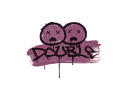 Versiegeltes Graffiti | Double (Prinzessinpink)
