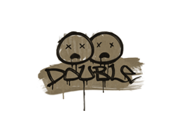 Grafiti precintado | Doble (marrón tierra)