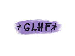 Versiegeltes Graffiti | GLHF (Brutales Violett)
